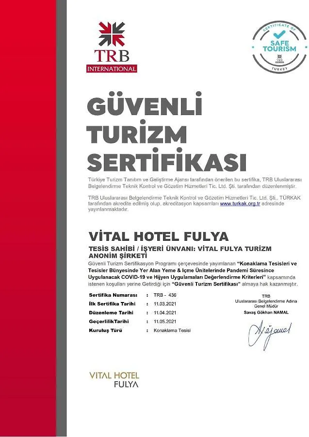 Vital Hotel Fulya Istanbul Sisli 4*,